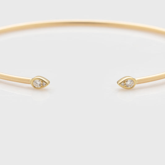 Diamond Open Bangle