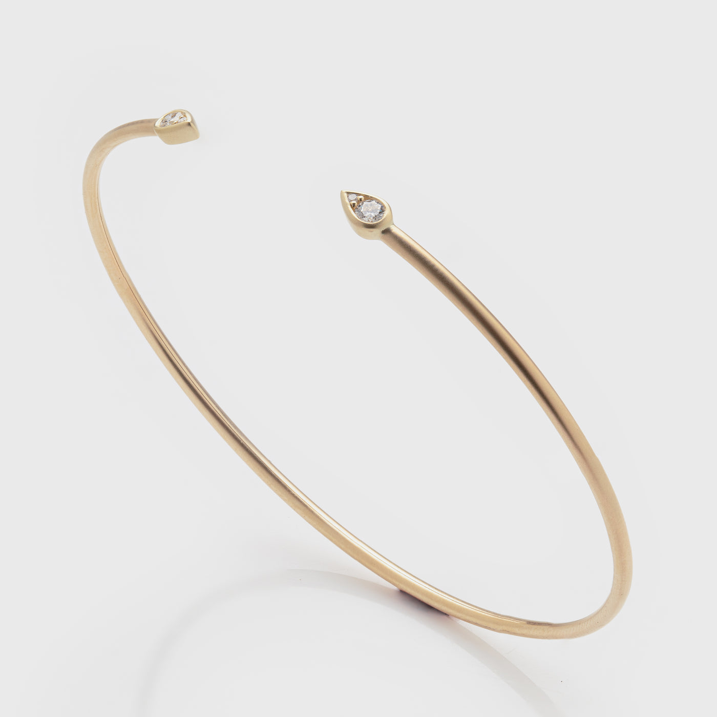 Diamond Open Bangle
