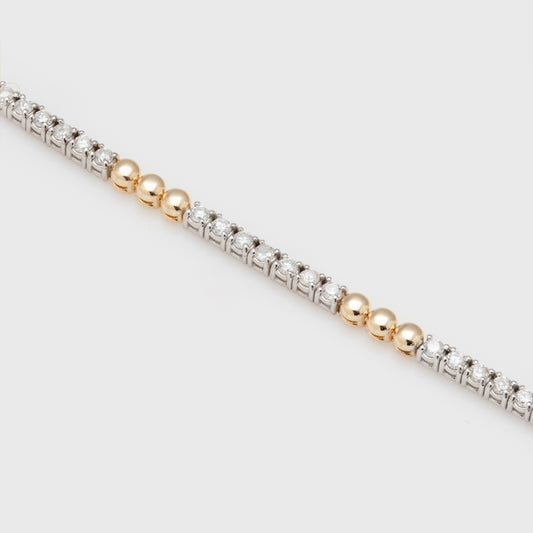 Two Toned Tennis Bracelet