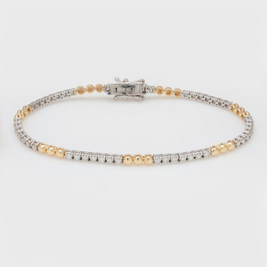 Two Toned Tennis Bracelet