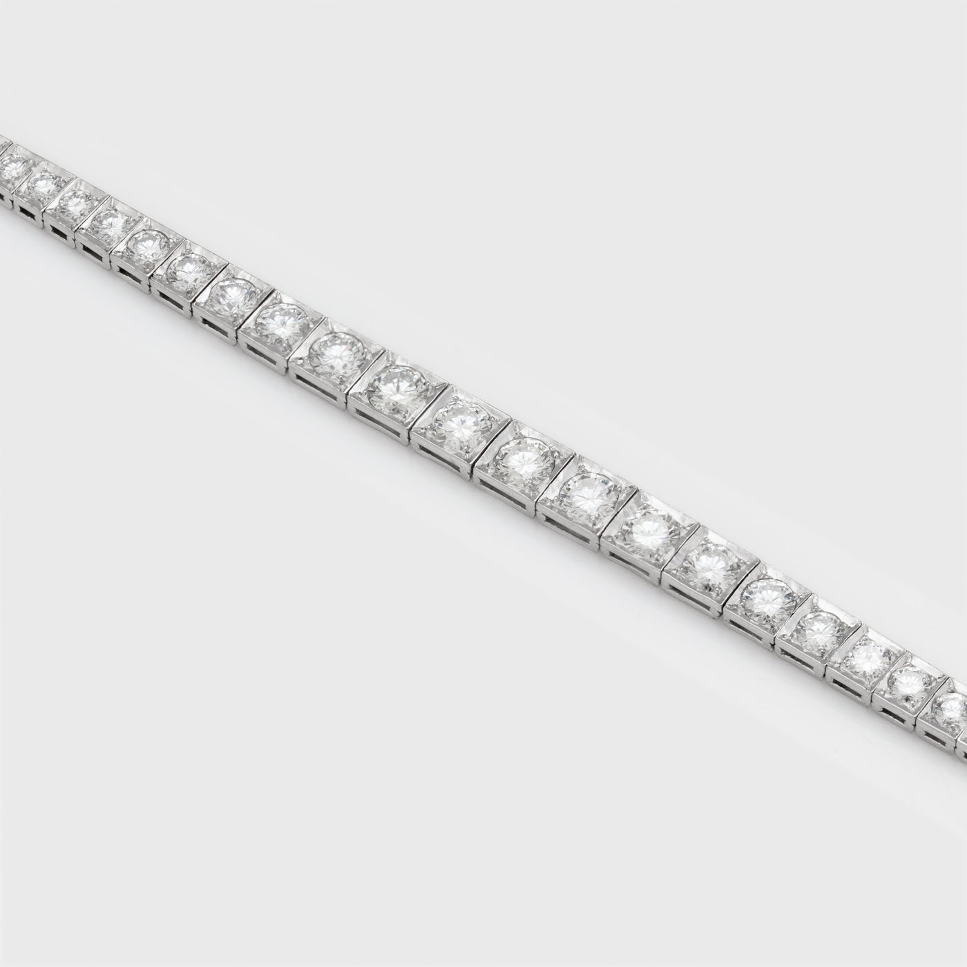 Vintage Platinum Tennis Bracelet