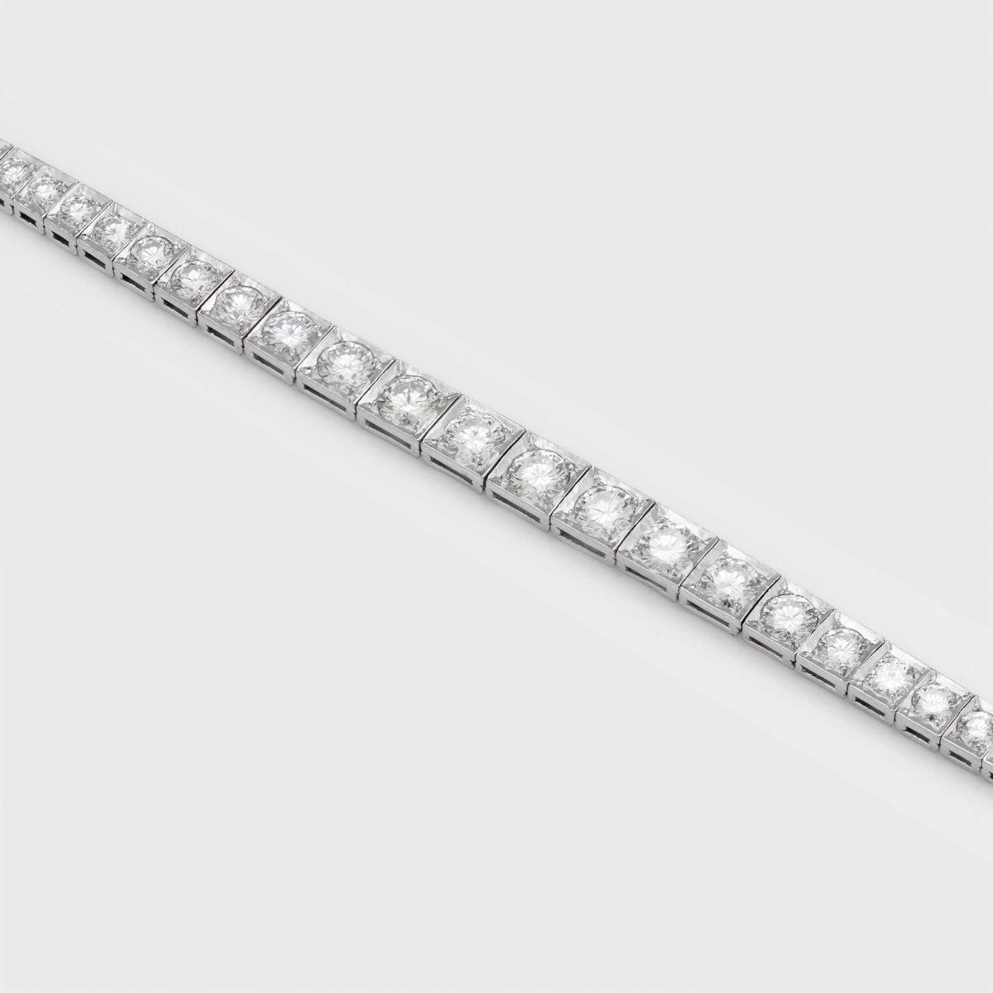 Vintage Platinum Tennis Bracelet