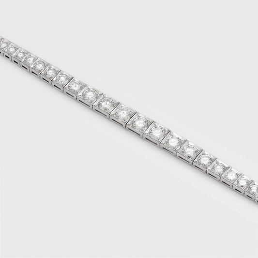 Vintage Platinum Tennis Bracelet