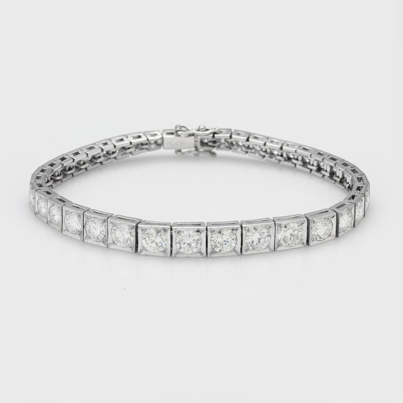 Vintage Platinum Tennis Bracelet