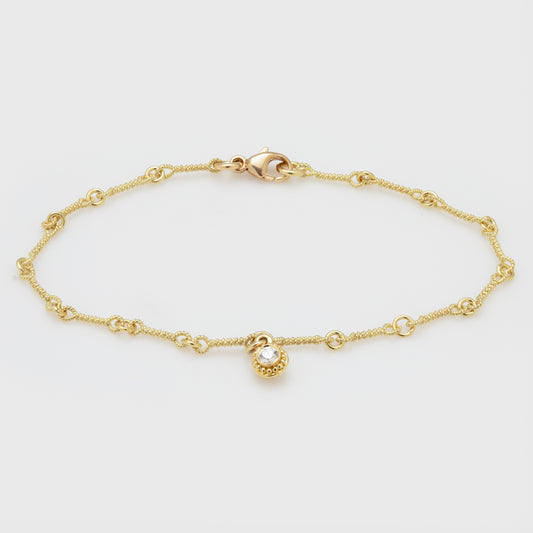 Handmade Twist Chain Diamond Bracelet