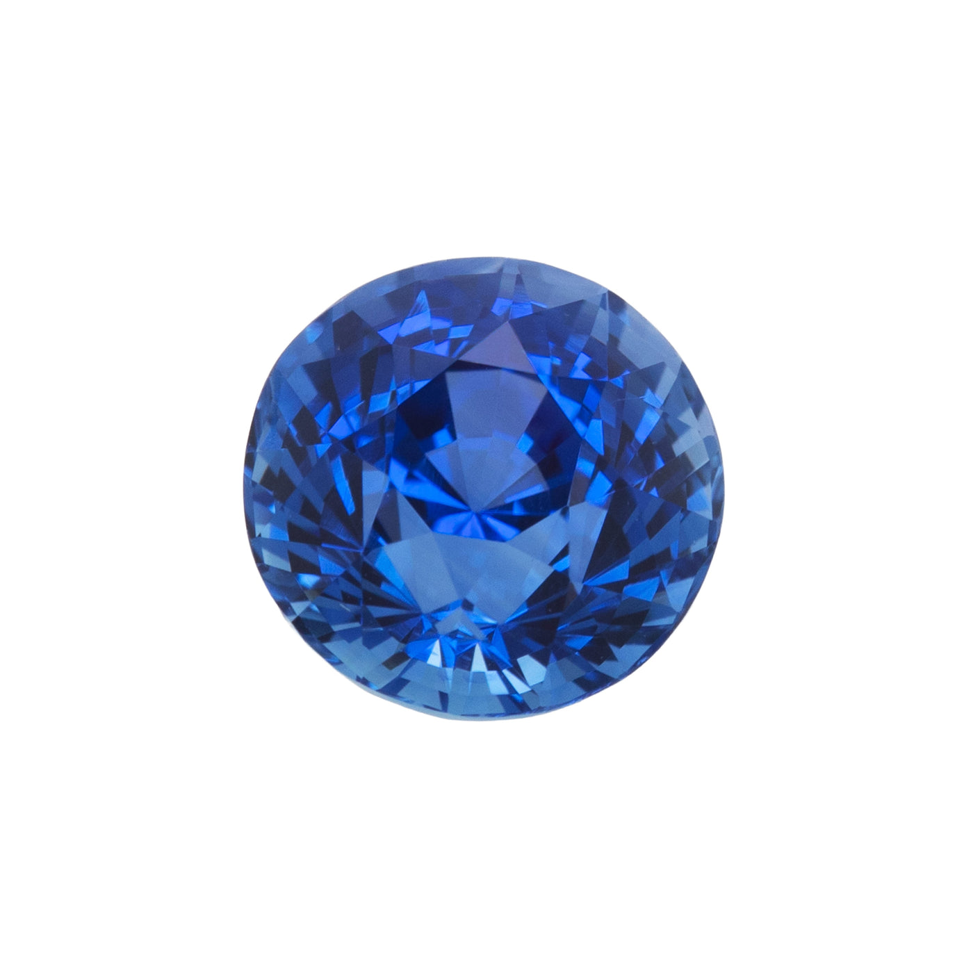 Round Faceted Blue Sapphire, 2.69ct
