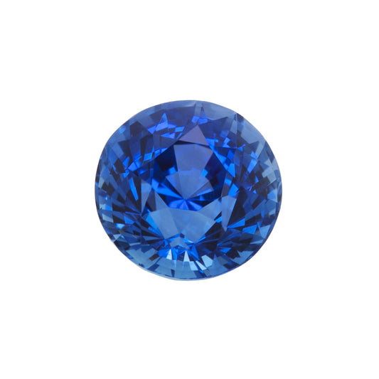 Round Faceted Blue Sapphire, 2.69ct