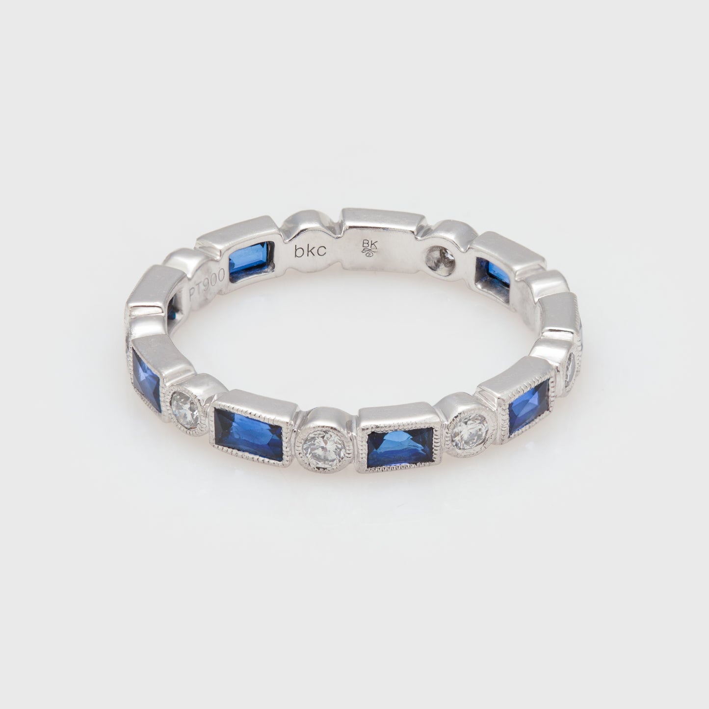 Diamond & Sapphire Eternity Band