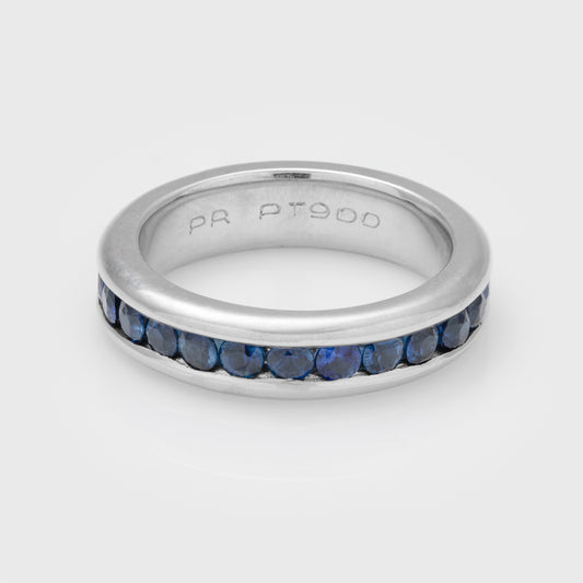 Blue Sapphire Eternity Ring