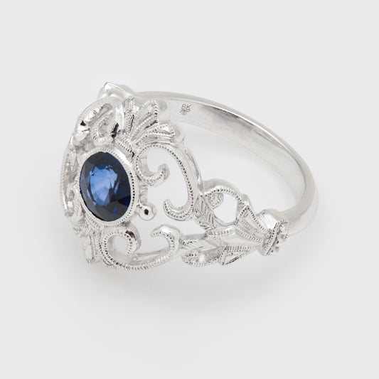 Filigree Sapphire Ring