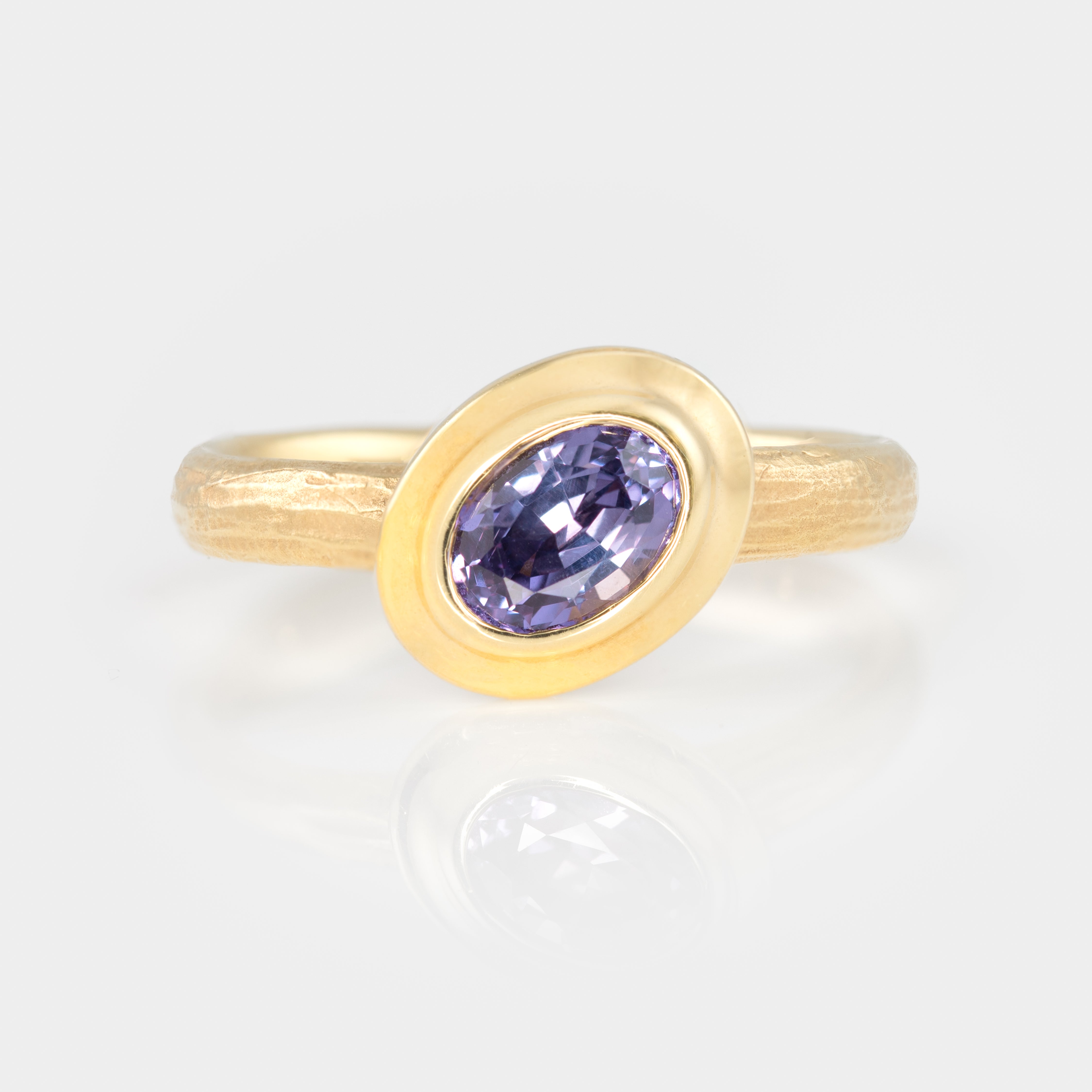 "Iris Bloom" Purple Sapphire Ring