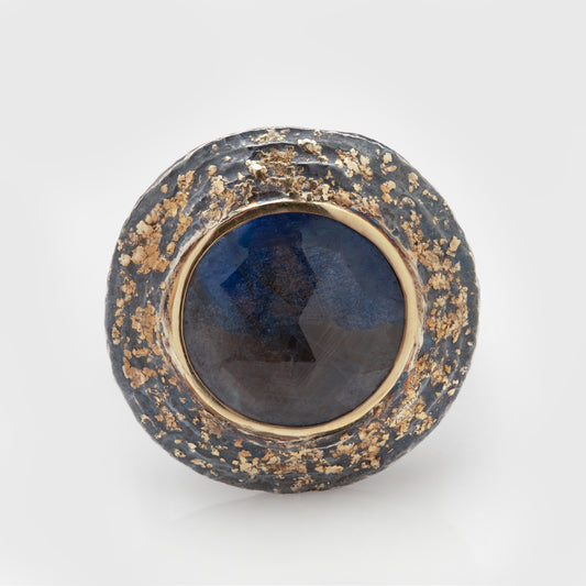 Rose Cut Sapphire Ring