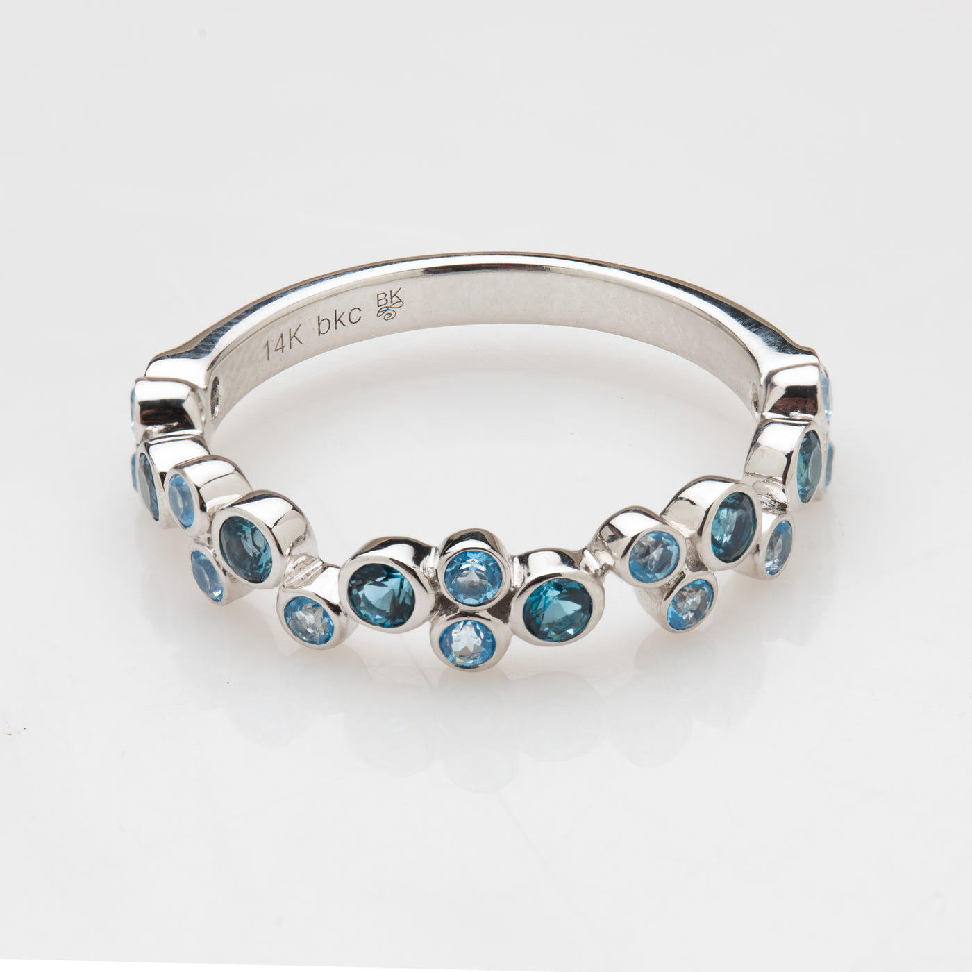 Blue Topaz Eternity Band