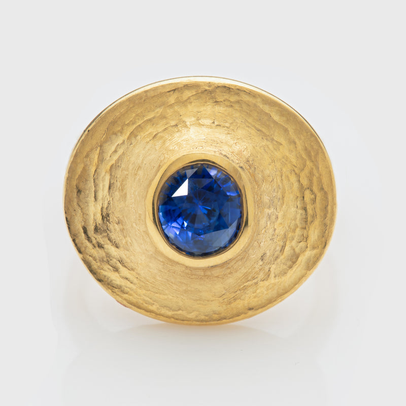 "Golden Wisdom" Sapphire Ring