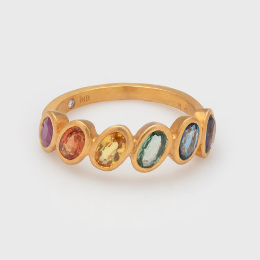 Rainbow Sapphire Ring
