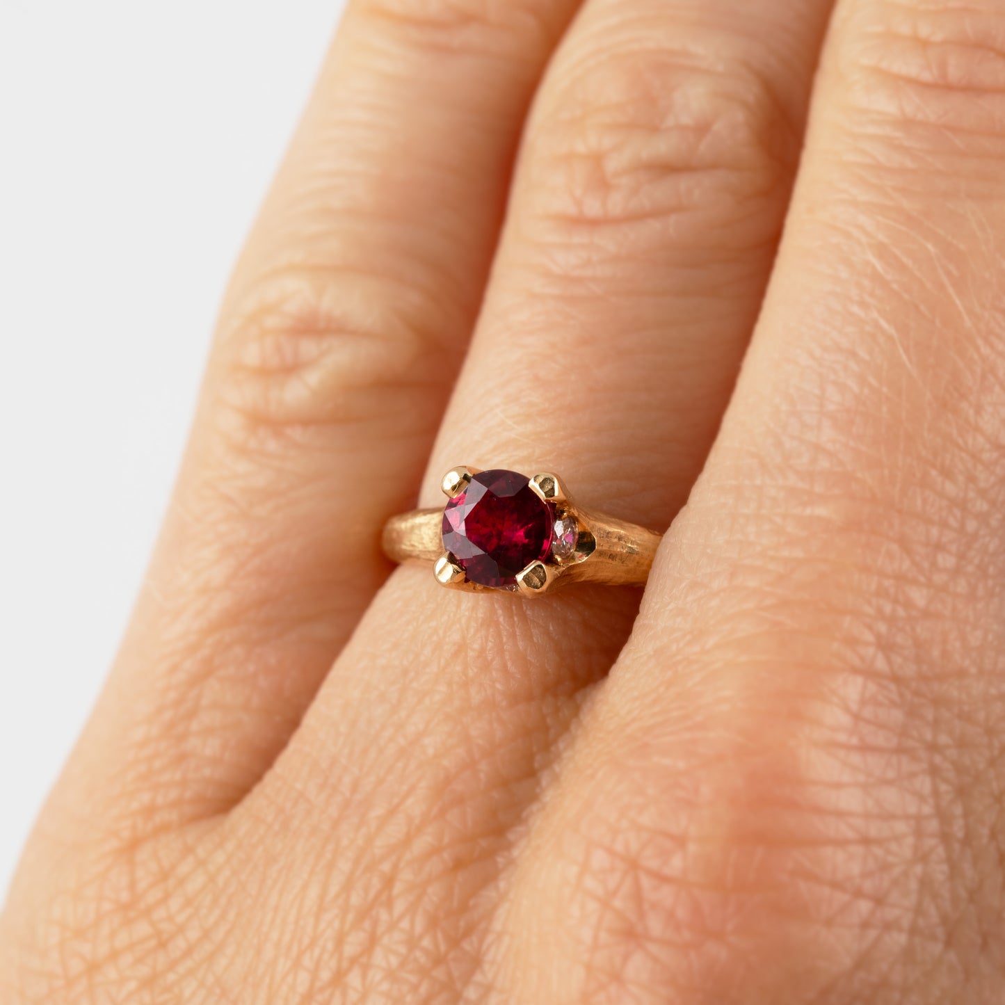 Ruby Cardinal Points Diamond Ring