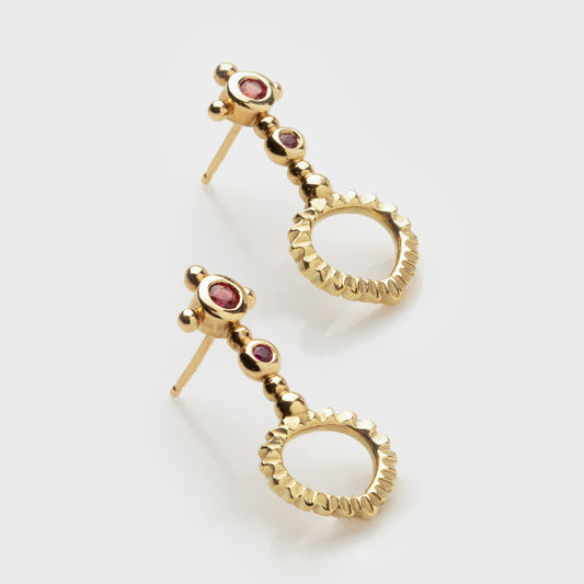 Spectre Heartlet Sapphire Earrings