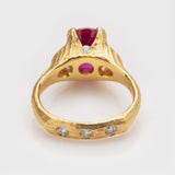 "Love's Ray" Ruby & Diamond Ring