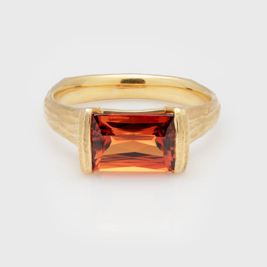 Gold Spessartite Ring