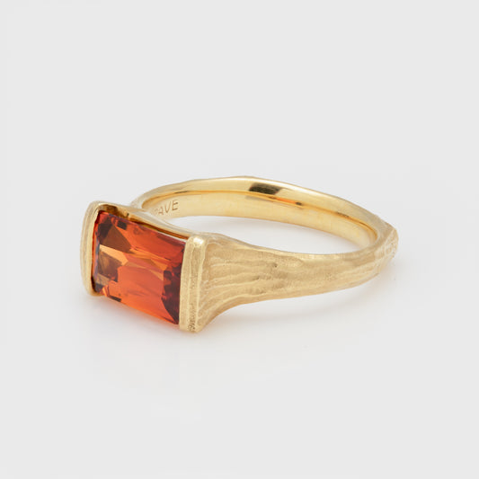 Gold Spessartite Ring