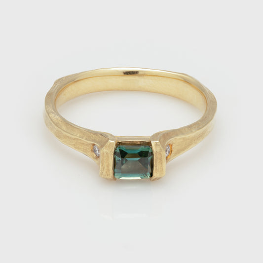 Green Sapphire Ring