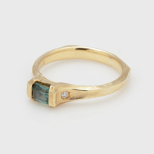 Green Sapphire Ring