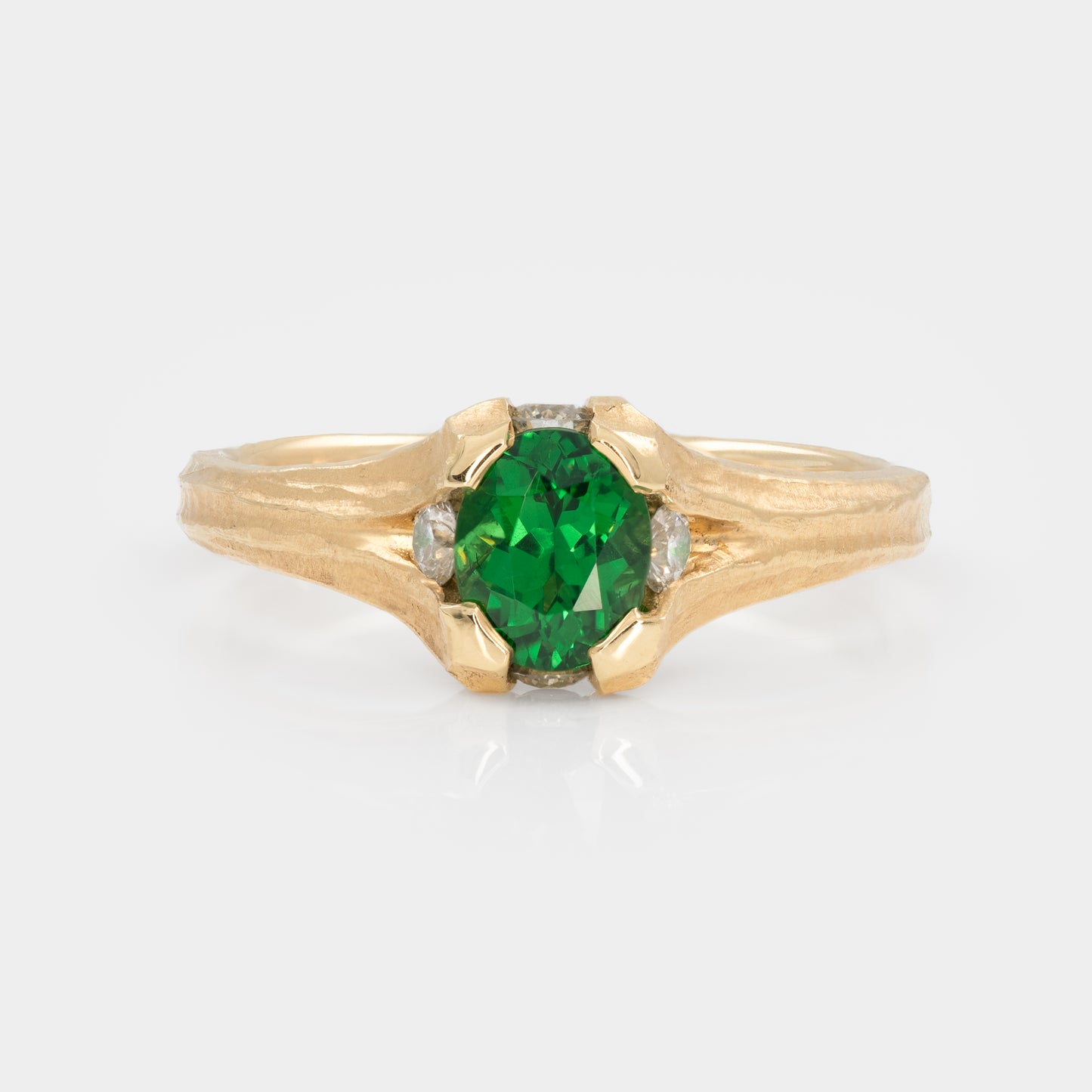 "Hidden Valley" Tsavorite Garnet Ring