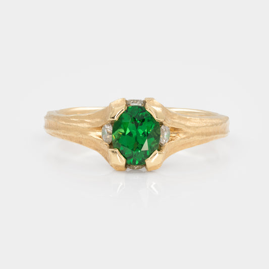 "Hidden Valley" Tsavorite Garnet Ring