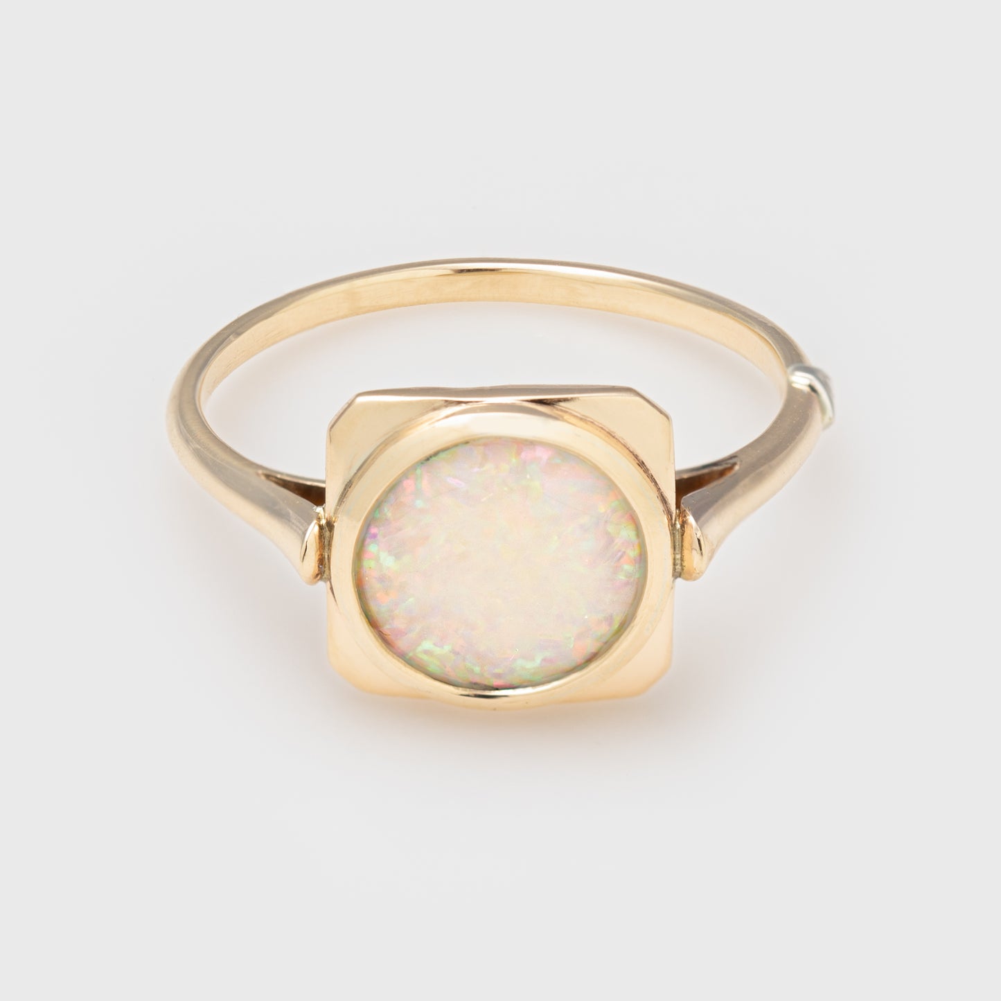 Hand Cut Opal Ring