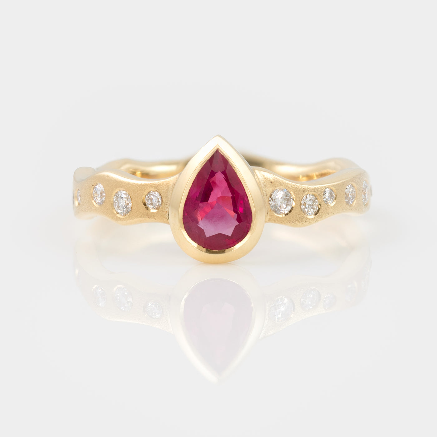 Ruby Wave Ring
