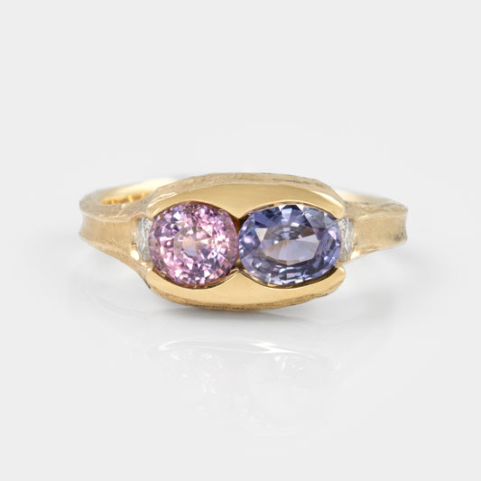 Pink & Purple Sapphire Ring
