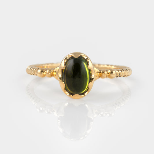 Calypso Green Tourmaline Ring