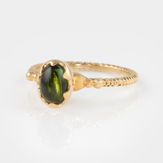 Calypso Green Tourmaline Ring