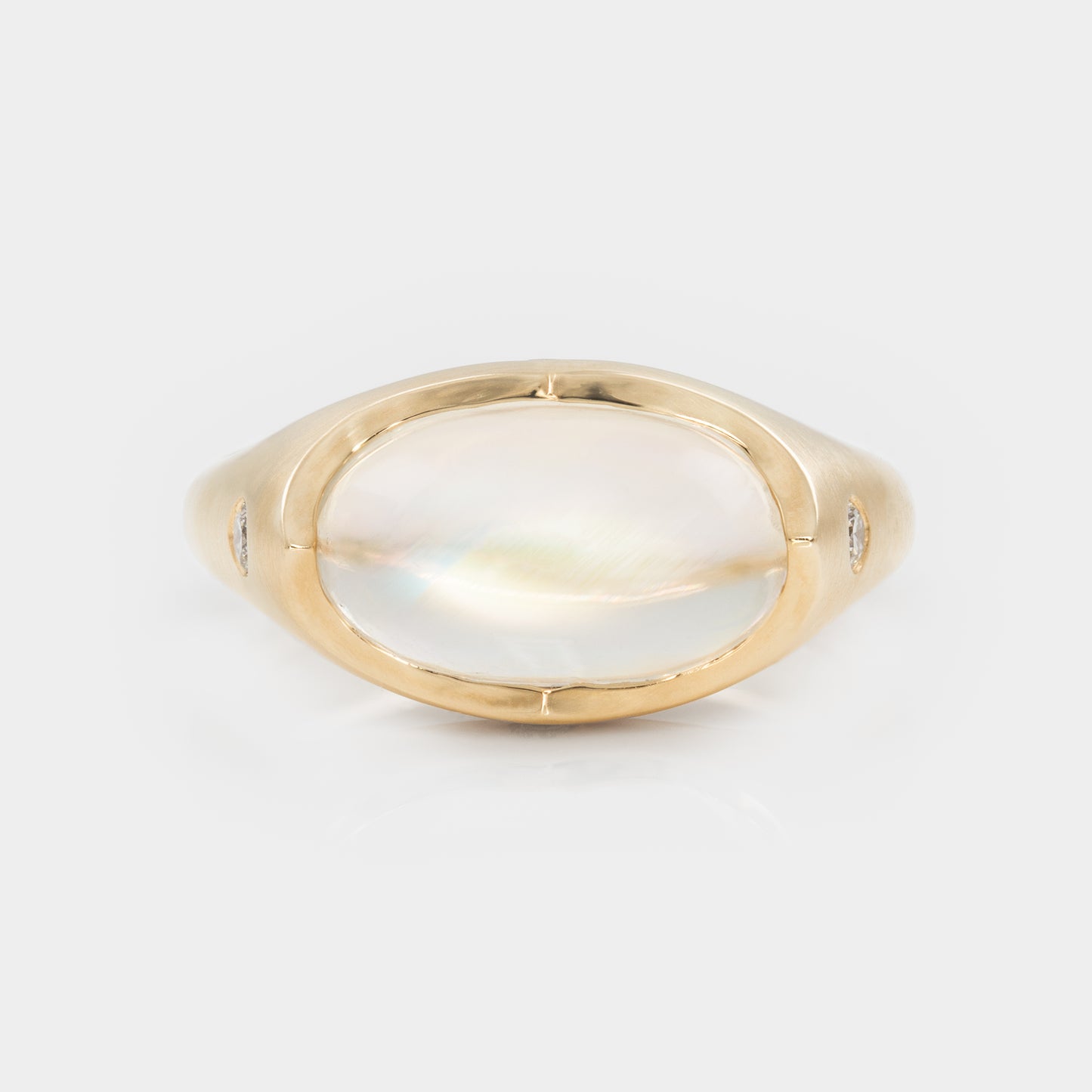 "Twilight Fog" Moonstone Ring
