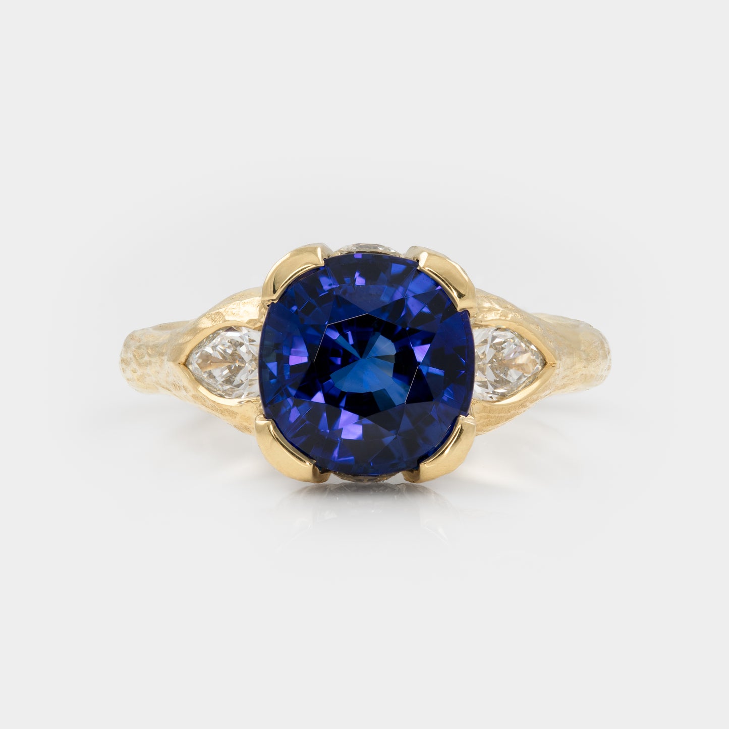 "Blue Beauty" Blue Sapphire and Diamond Ring