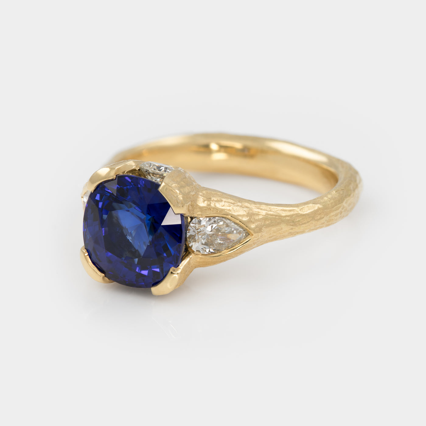 "Blue Beauty" Blue Sapphire and Diamond Ring