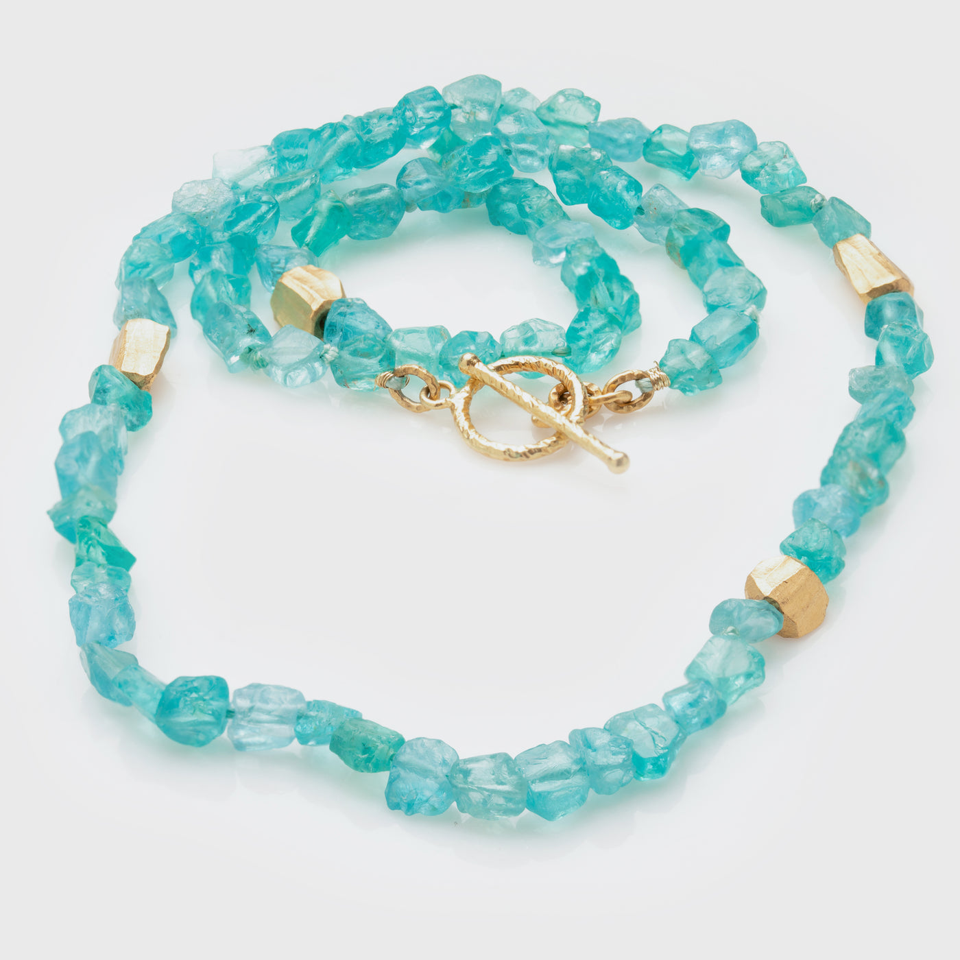 Apatite & Gold Necklace