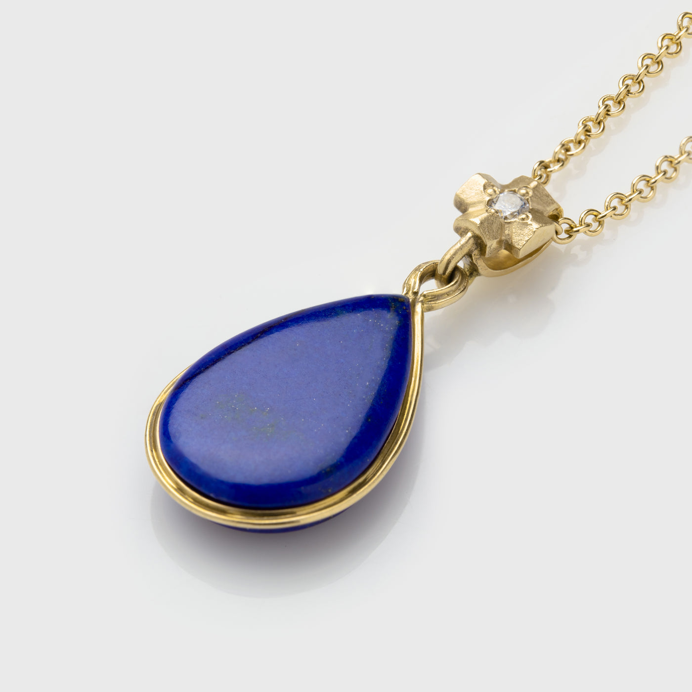 Gold Lapis Lazuli Necklace