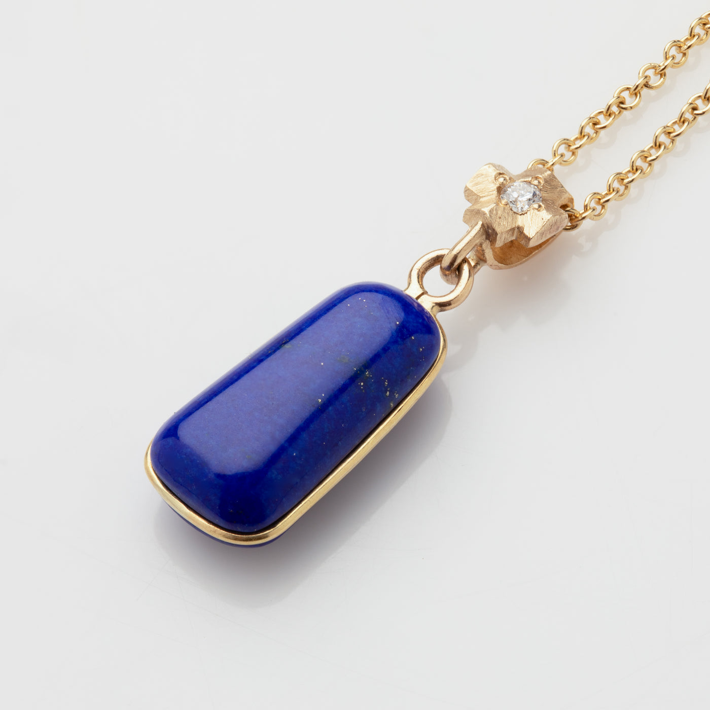 Hand-cut trapezoid Lapis Lazuli Necklace
