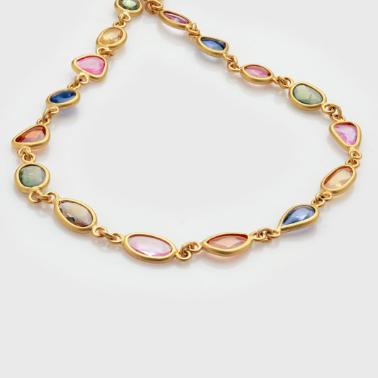 Multicolor Sapphire Necklace