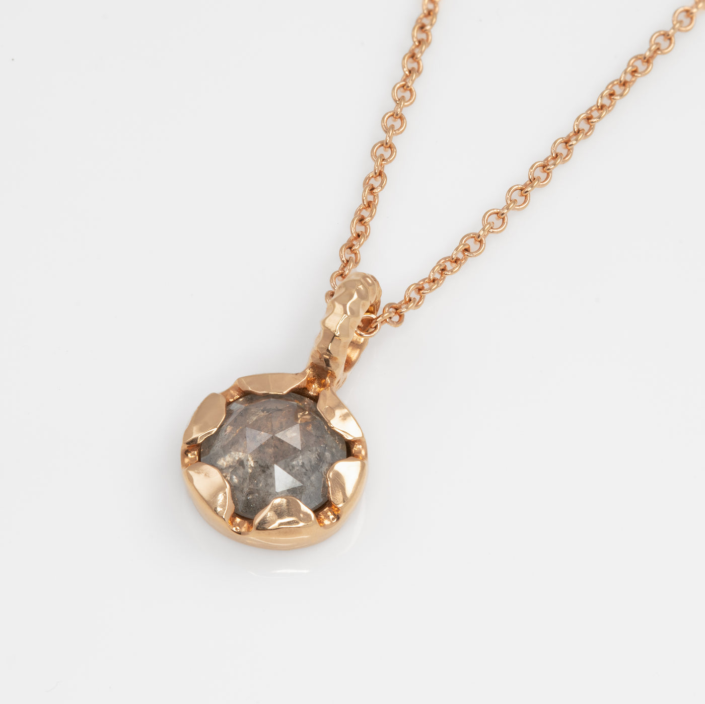 Hidden Star Rose Cut Diamond Necklace