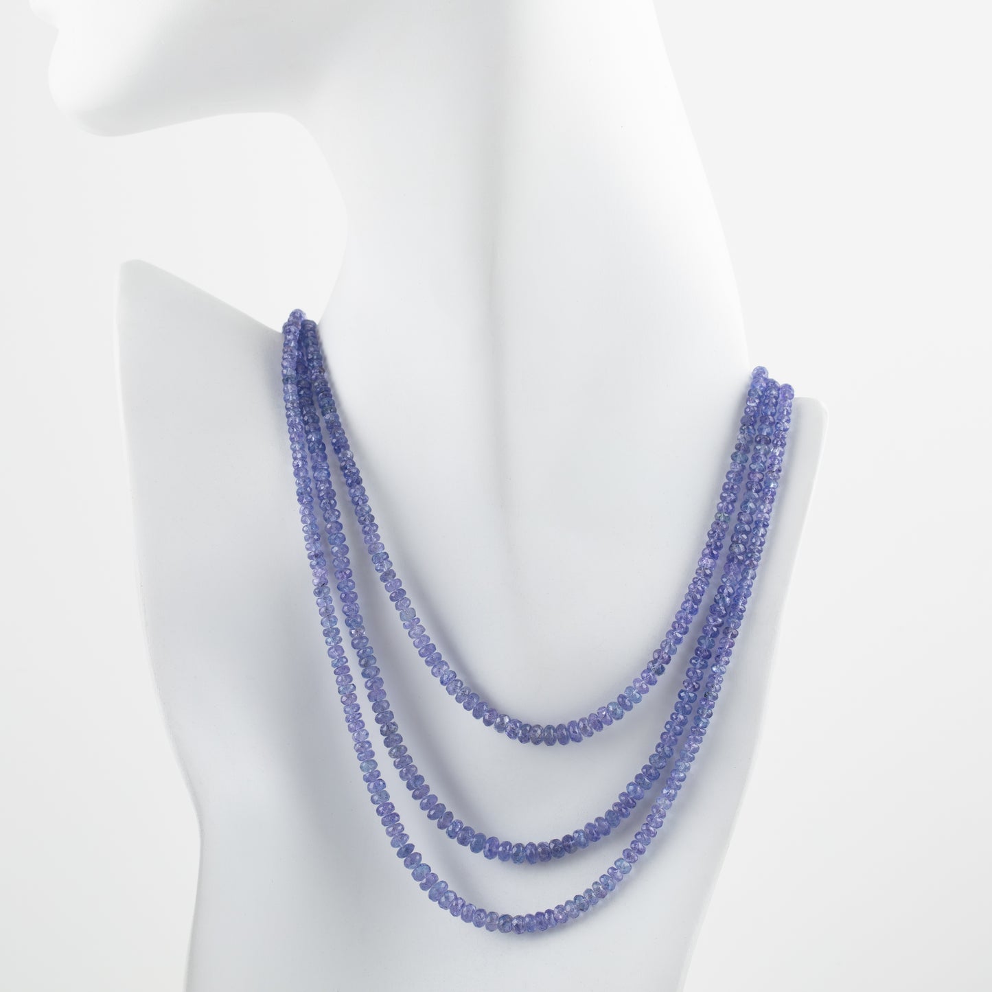 Three Strand Tanzanite Necklace