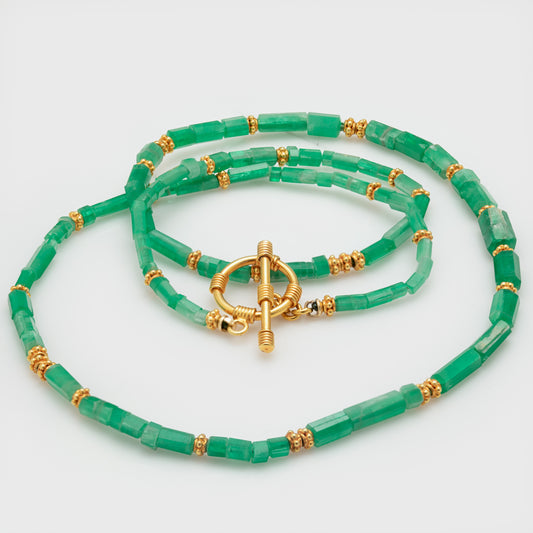 Emerald Gold Necklace