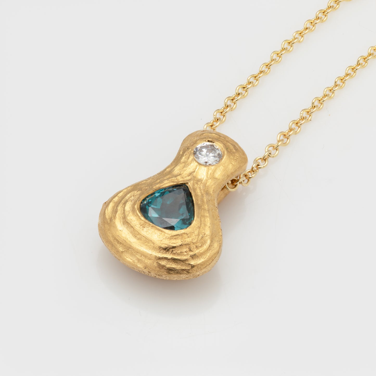 Faceted Pear Shaped Alexandrite Necklace
