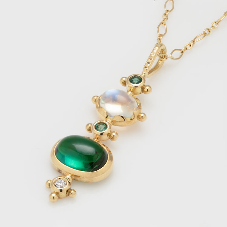 Sceptre - Green Tourmaline Necklace