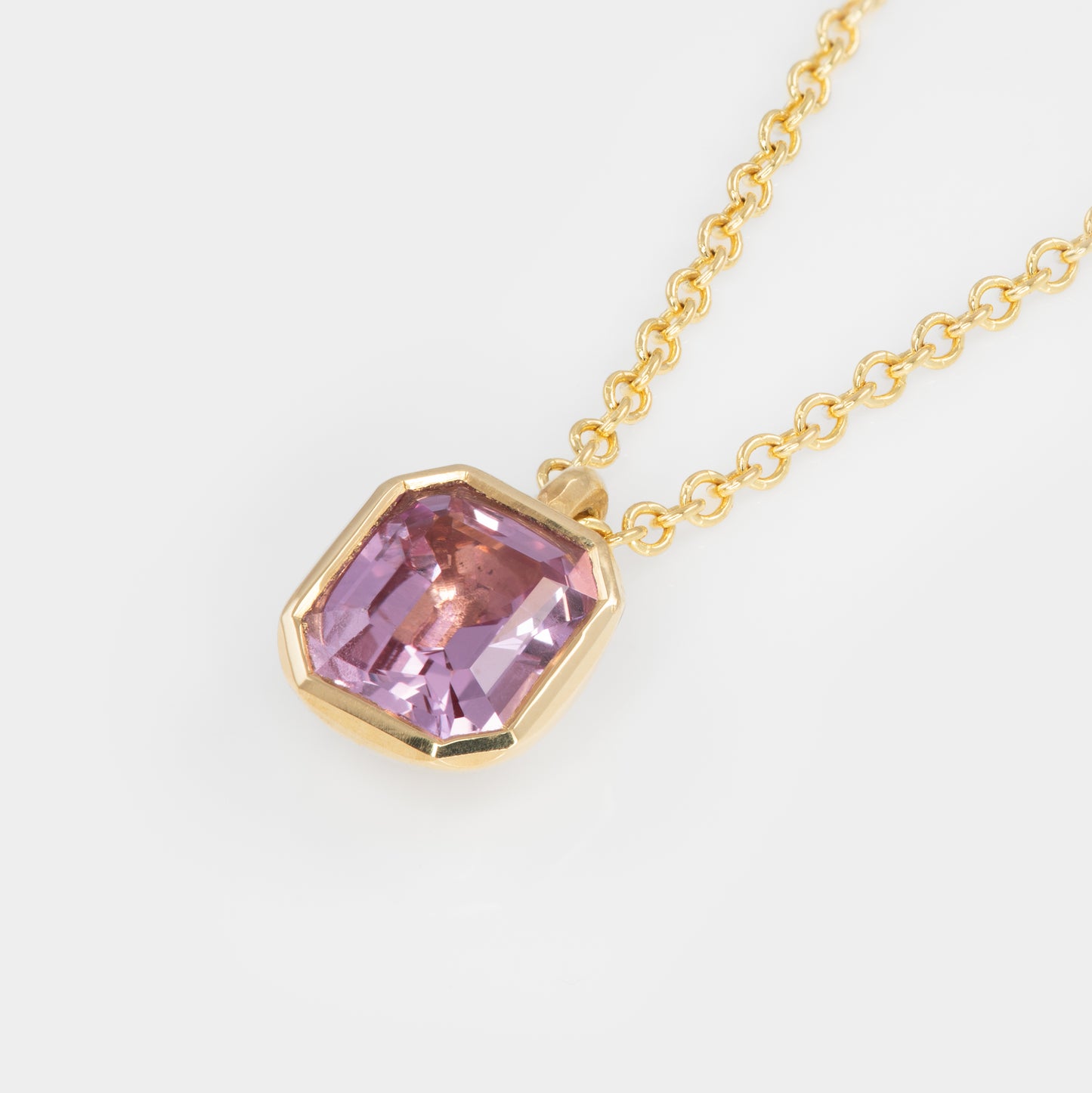 Pink Sapphire “Candy Drop” Necklace