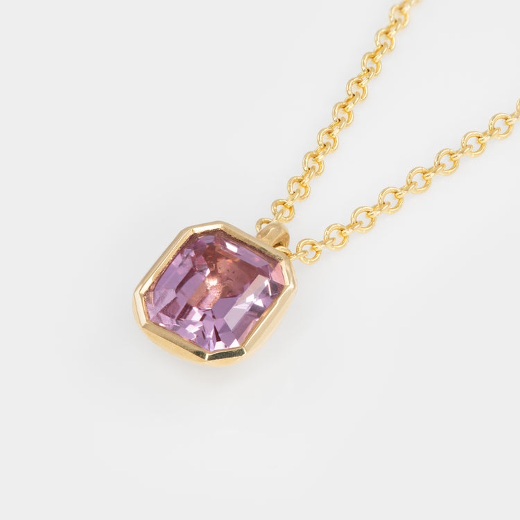 Pink Sapphire “Candy Drop” Necklace