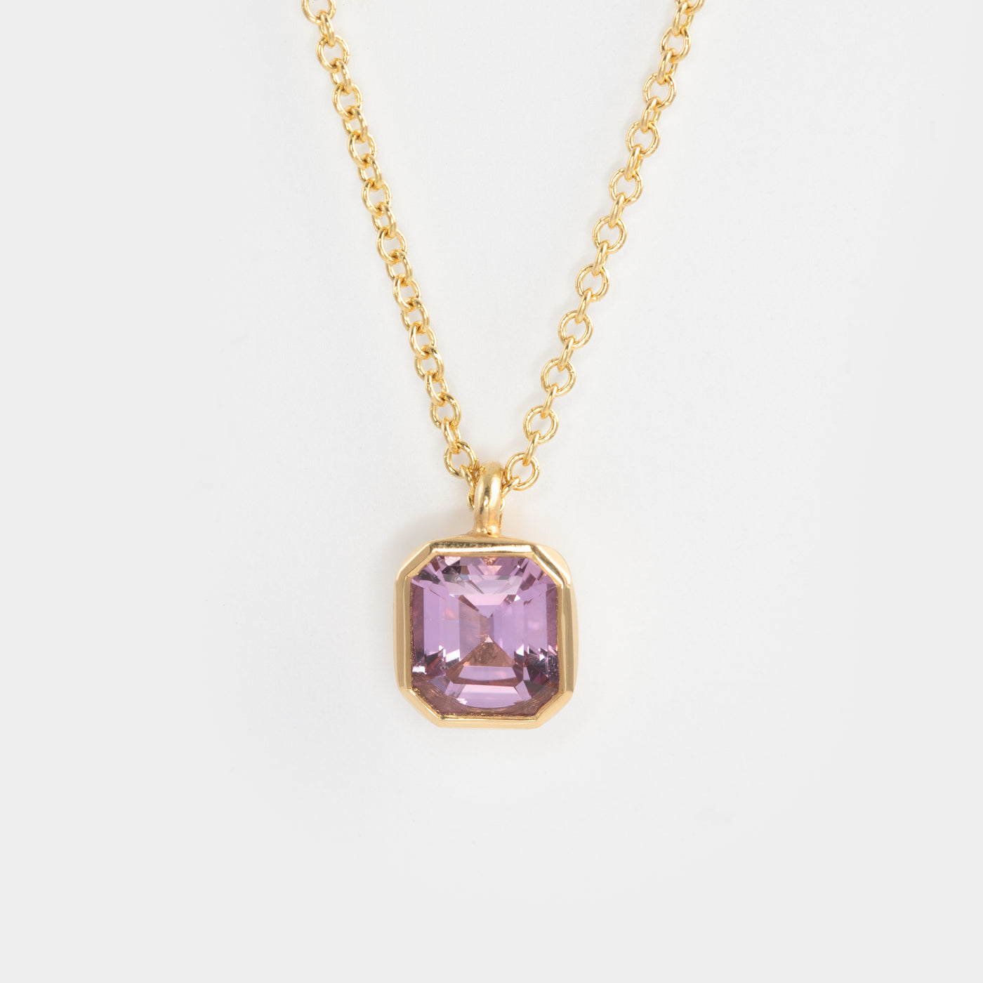 Pink Sapphire “Candy Drop” Necklace