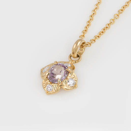 "Forest Flower" Sapphire Necklace