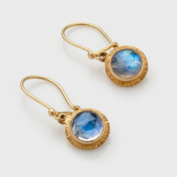 Blue Moonstone Earrings